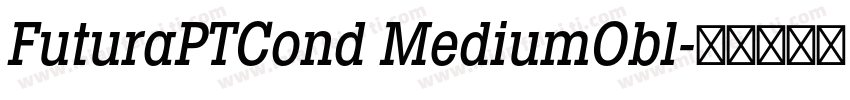 FuturaPTCond MediumObl字体转换